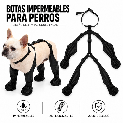 Botas impermeables para perros que no se salen